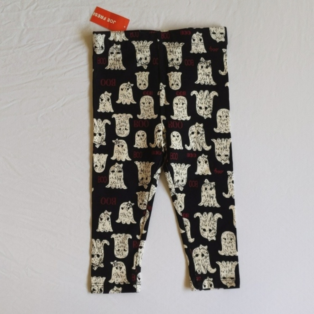 NEW joe fresh halloween ghost print leggings 12-18 months baby girl
